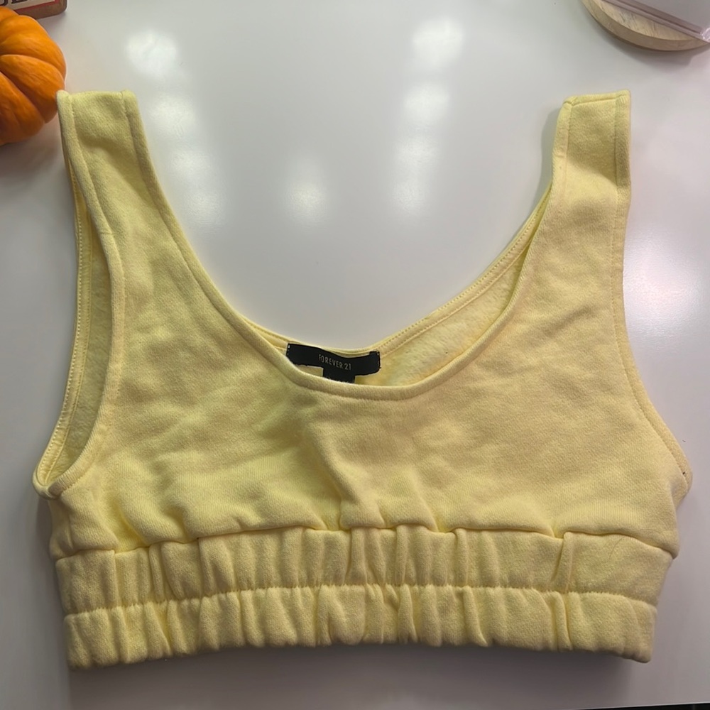 sweatshirt material crop top